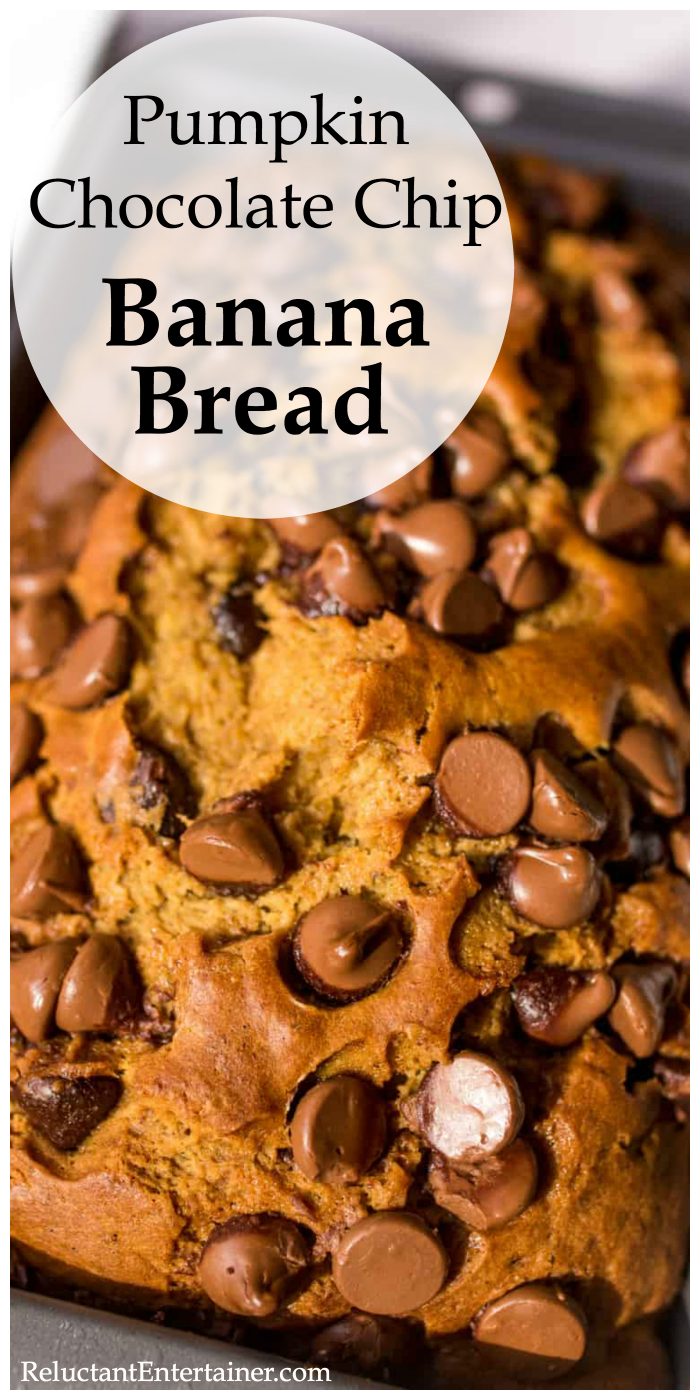 Pumpkin Chocolate Chip Banana Bread Recipe