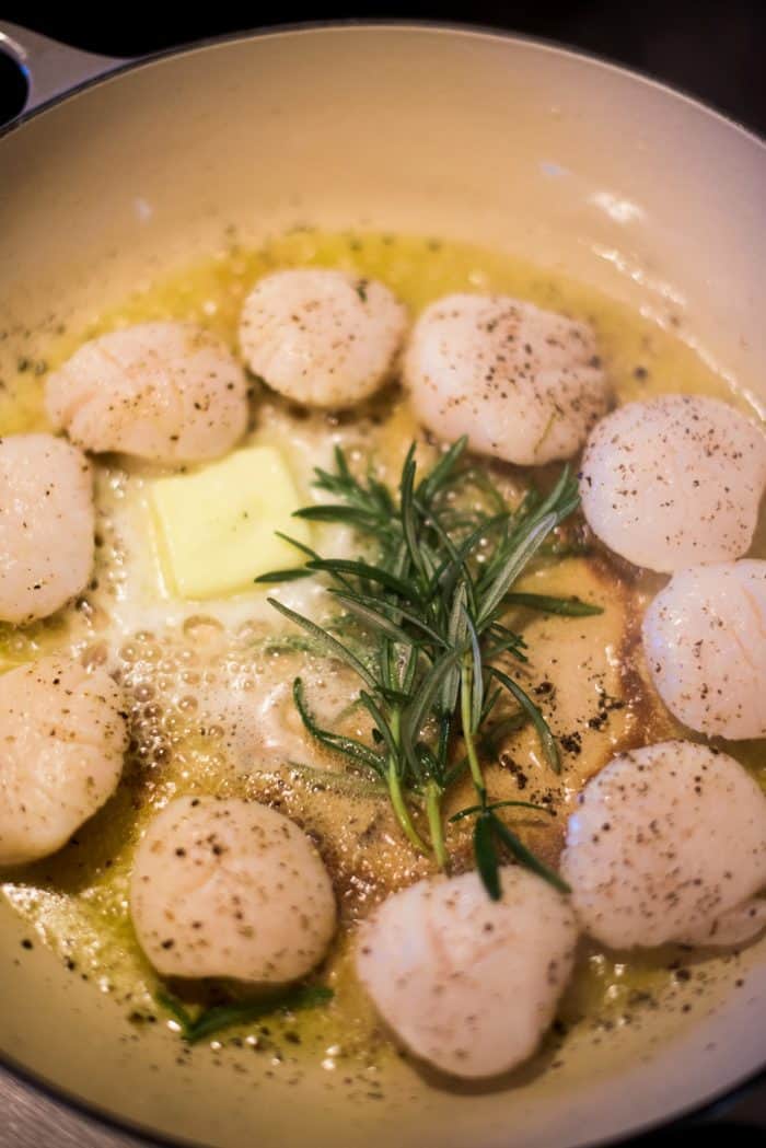 How to sear scallops
