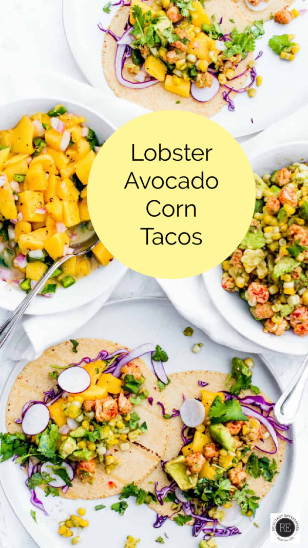 Lobster Avocado Corn Tacos