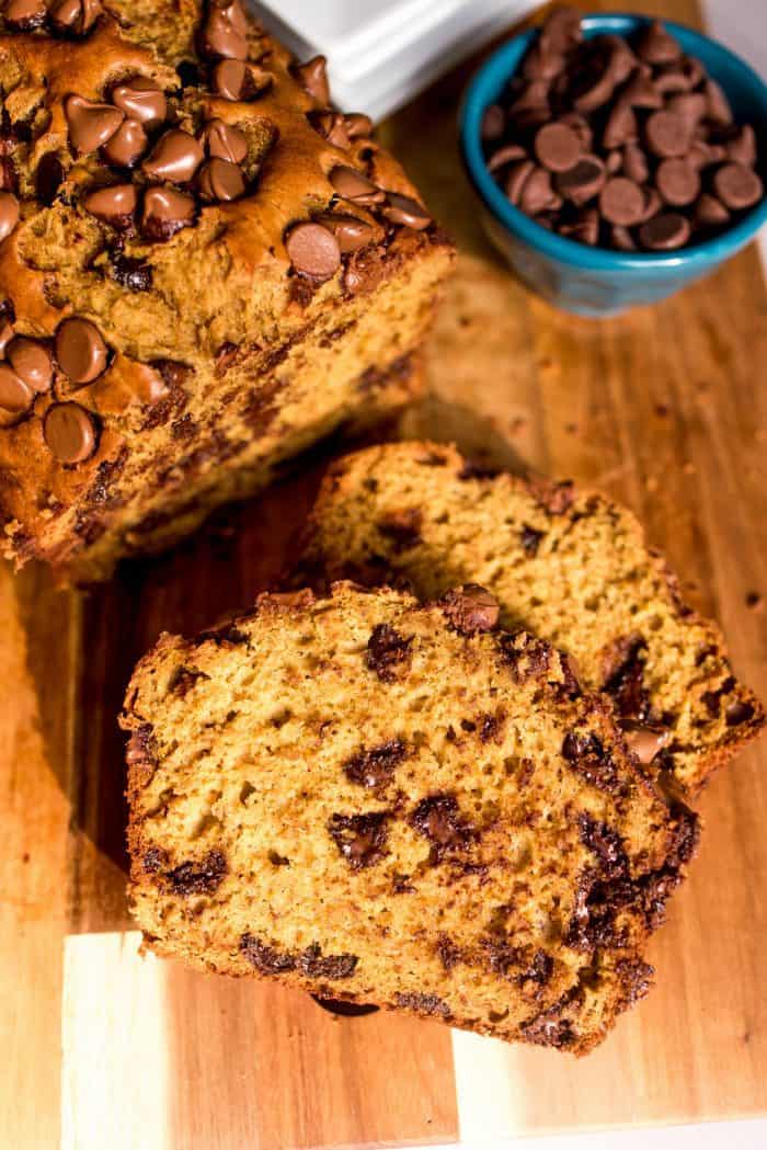 EASY Pumpkin Chocolate Chip Banana Bread