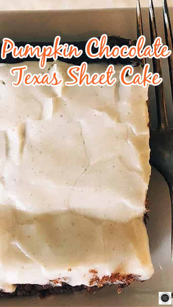 Pumpkin Chocolate Texas Sheet Cake