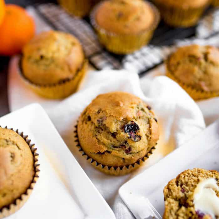 BEST Pumpkin Cranberry Muffin Recipe