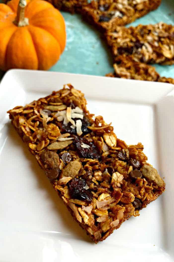 Pampered Chef Baked Pumpkin Granola Bars - Reluctant Entertainer