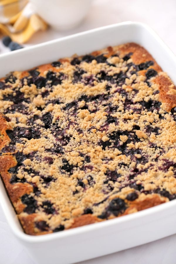 baked blueberry buckle