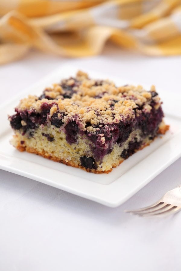 serving of blueberry buckle