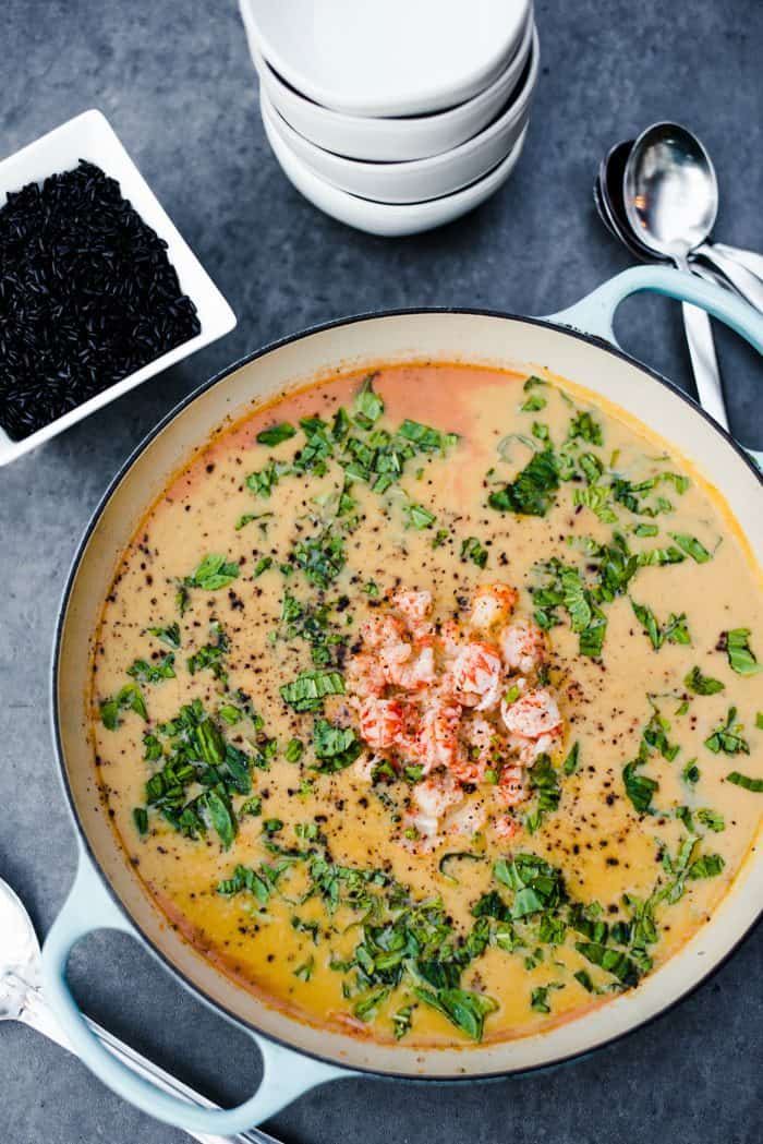 Butternut Squash Coconut Lobster Soup