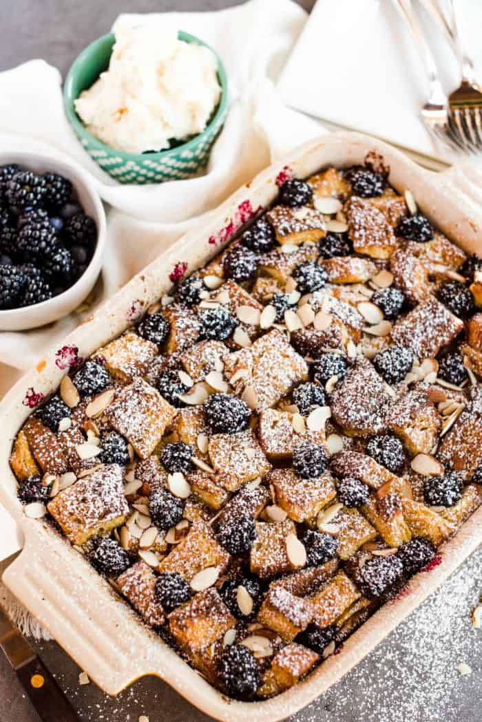 delicous Lemon Blackberry Bread Pudding Recipe