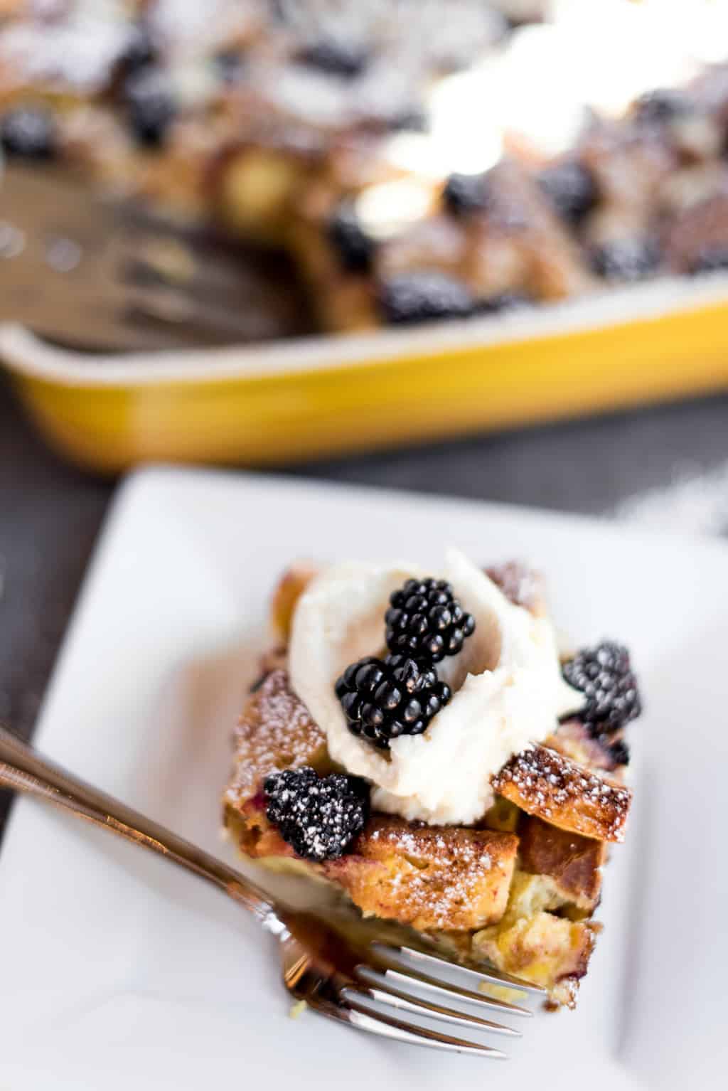 Lemon Blackberry Bread Pudding Reluctant Entertainer
