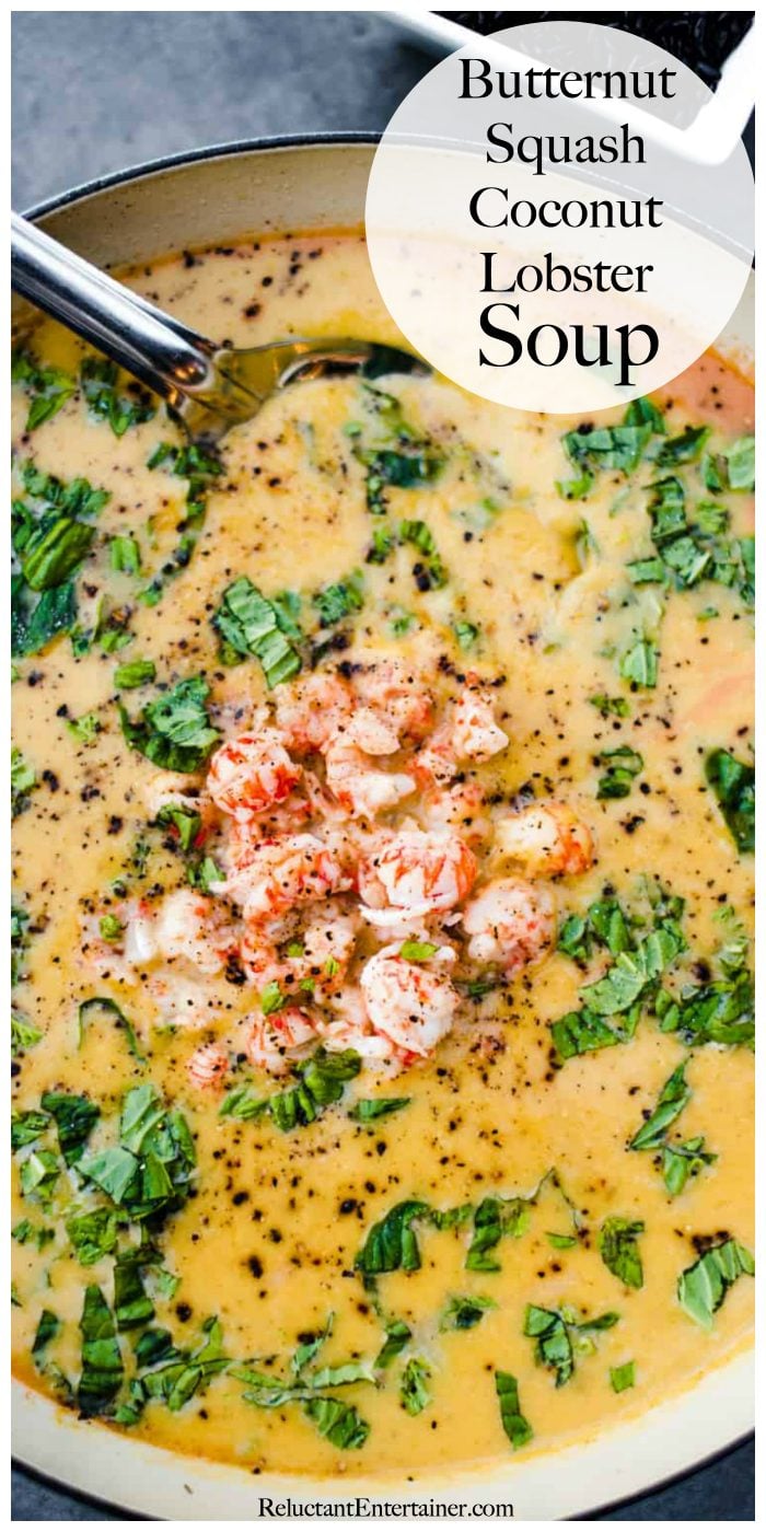Butternut Squash Coconut Lobster Soup