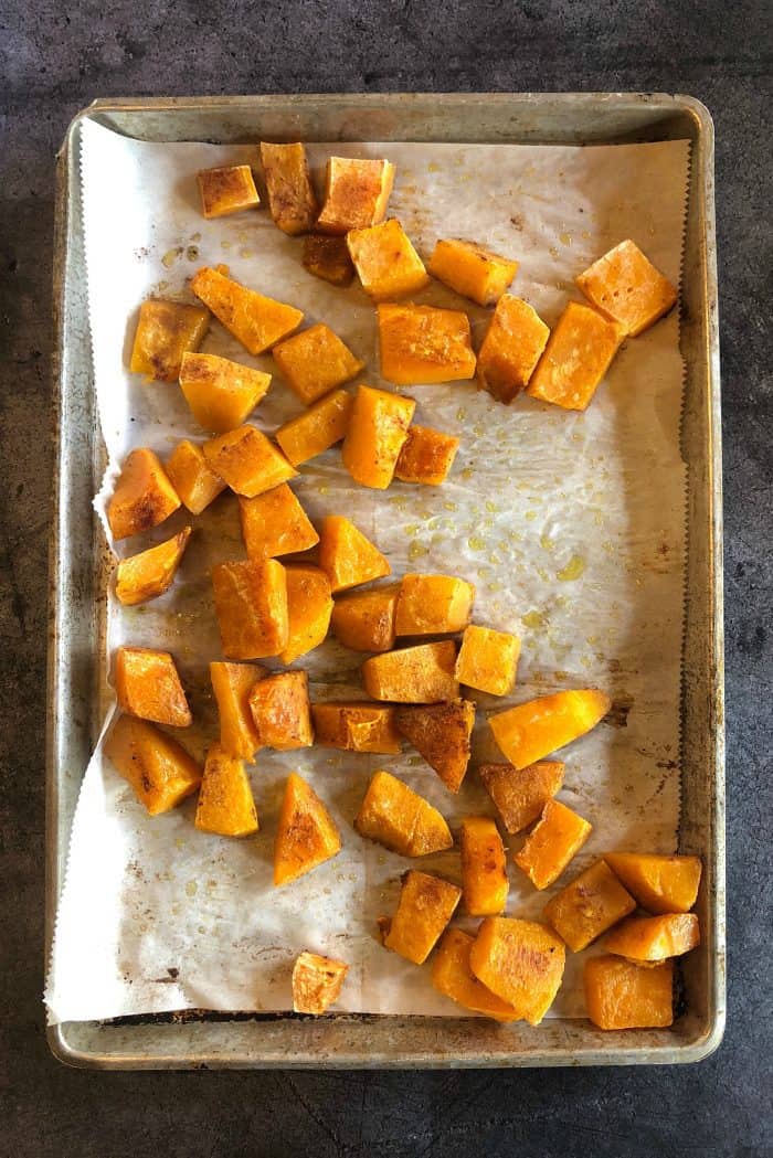 Pumpkin Spice Butternut Squash Charcuterie Board - already baked