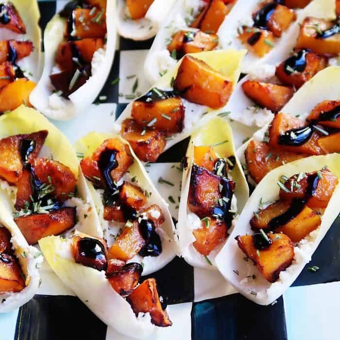 Easy Roasted Butternut Squash Endive Appetizer