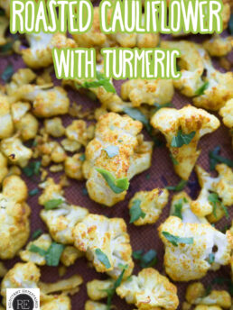 Just Roasted Cauliflower with Turmeric