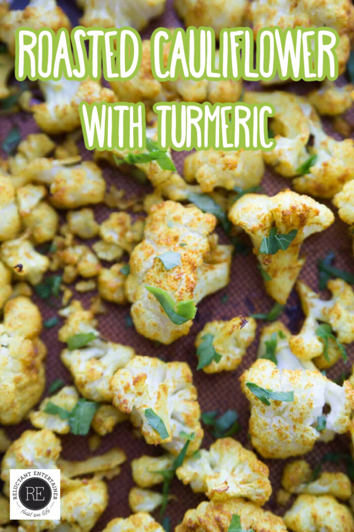 Just Roasted Cauliflower with Turmeric