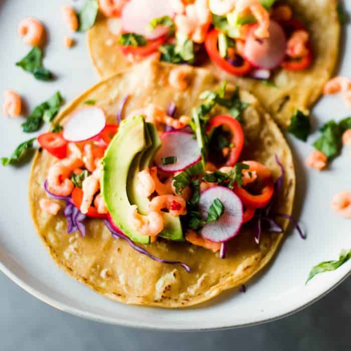 Fresh Sweet Chili Shrimp Tacos