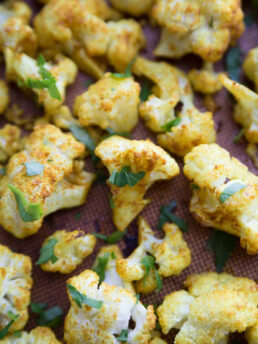 Roasted Cauliflower with Turmeric