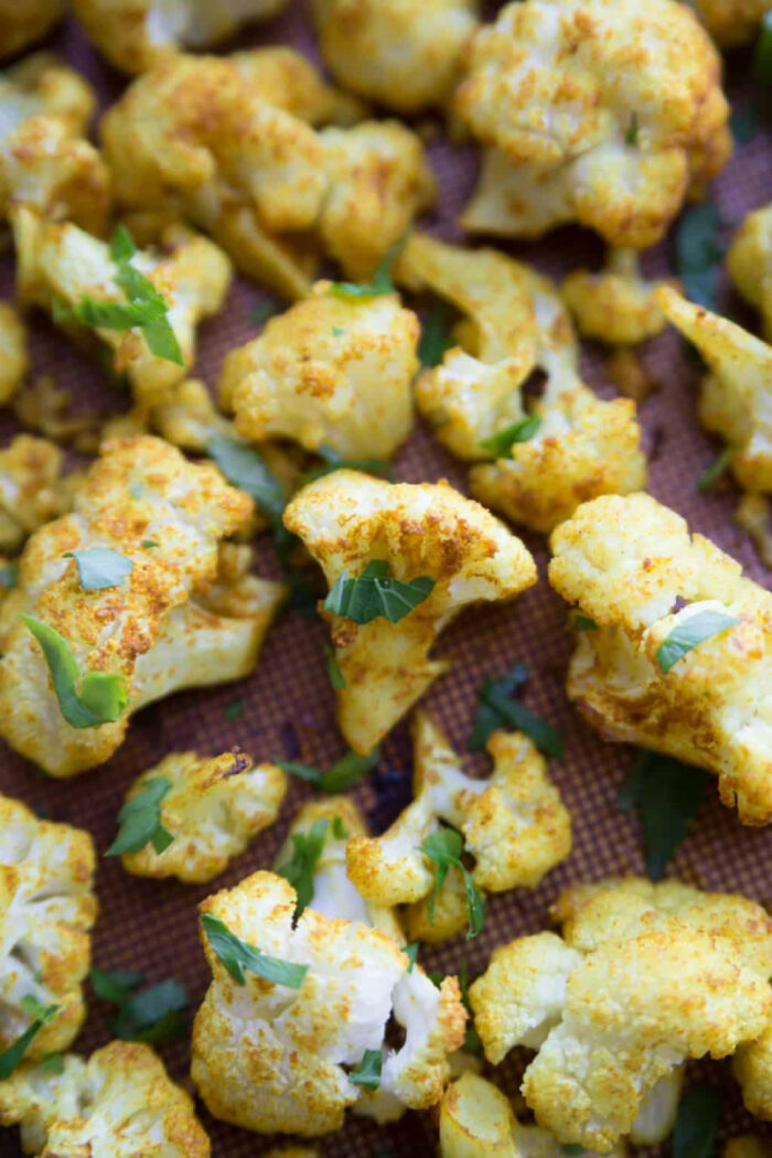 Roasted Cauliflower with Turmeric