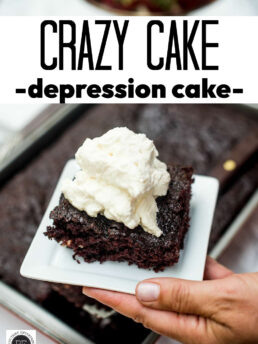 Chocolate Crazy Cake (Depression Cake)