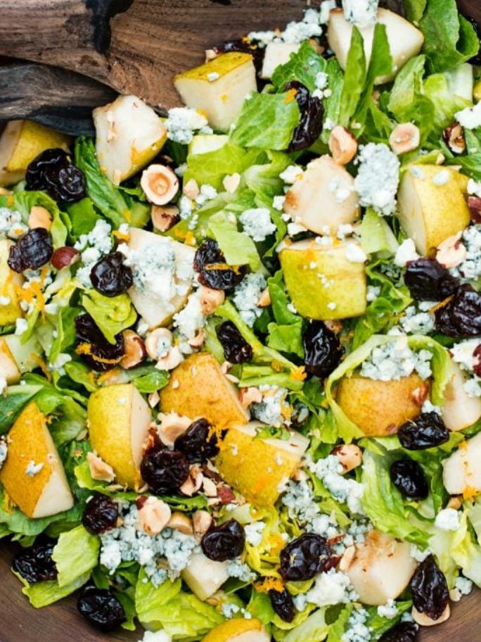 Pear & Blue Cheese Salad - Reluctant Entertainer