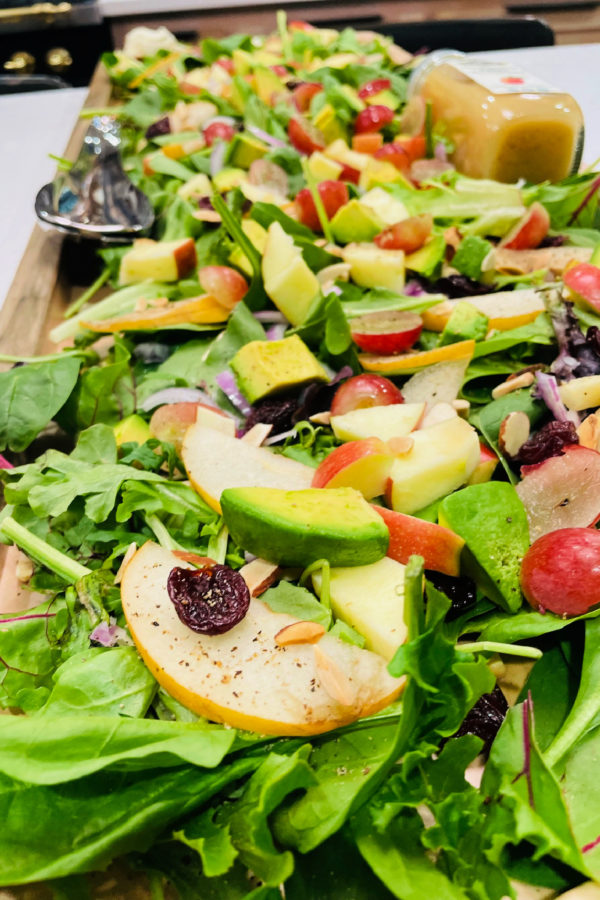 salad with Asian pears