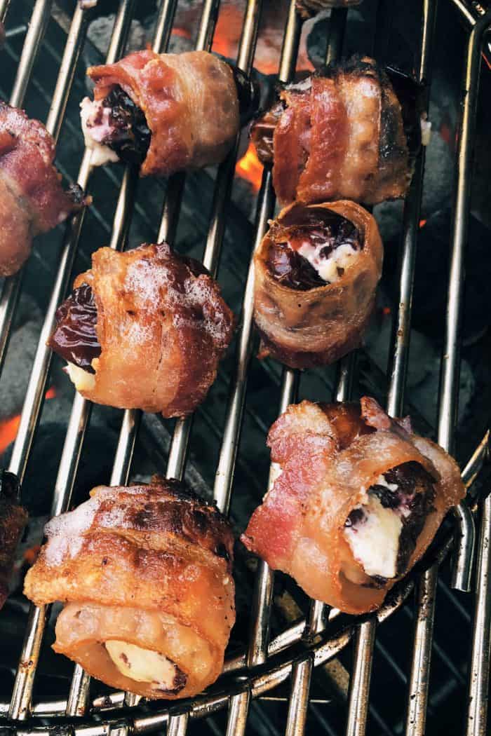 Grilled Cranberry Goat Cheese Stuffed Dates