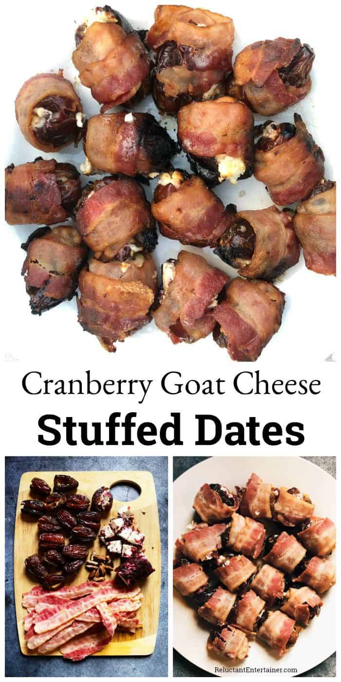 Cranberry Goat Cheese Stuffed Dates Recipe