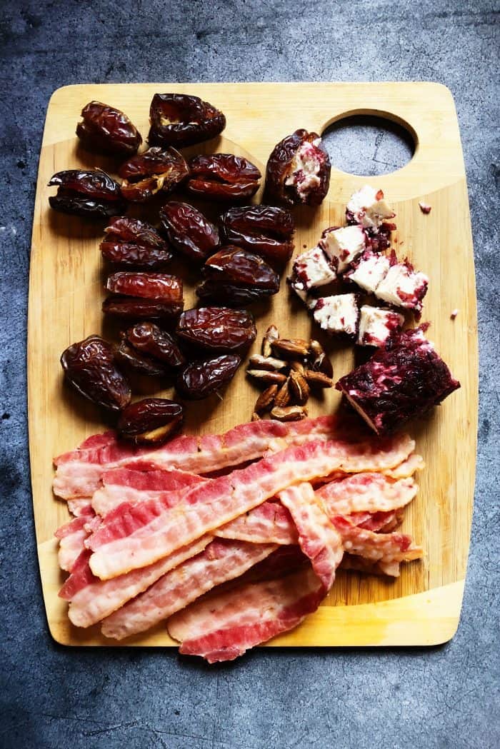 BEST Cranberry Goat Cheese Stuffed Dates
