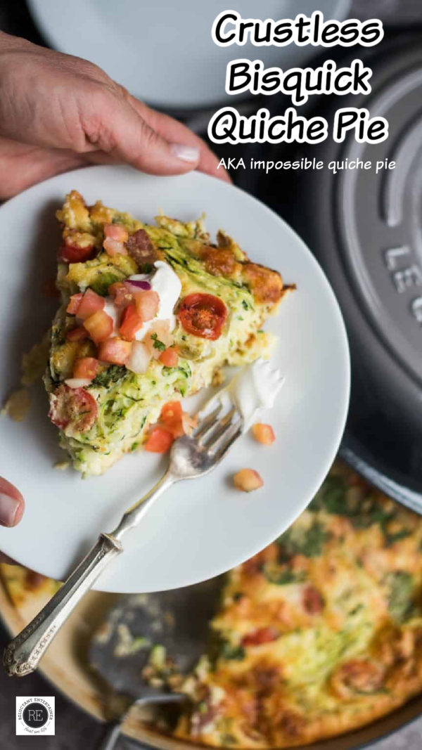 Easy Veggie Quiche - Feasting not Fasting