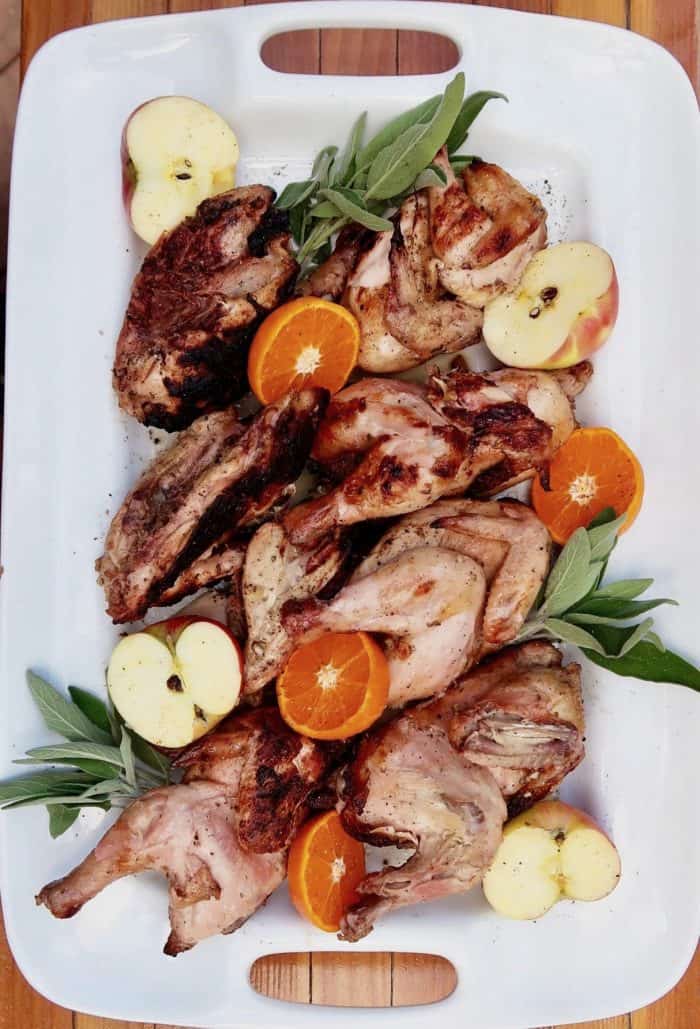 Grilled Cornish Game Hens