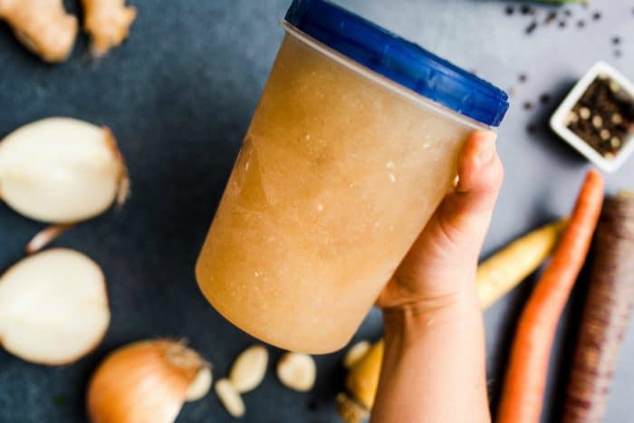 How to Make Instant Pot Chicken Stock - freeze