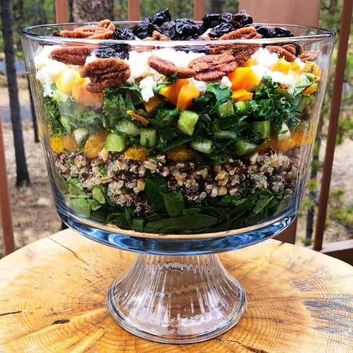 BEST Layered Harvest Quinoa Salad recipe
