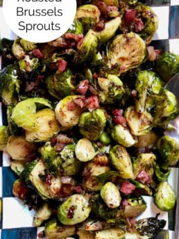 platter of Pancetta Roasted Brussels Sprouts