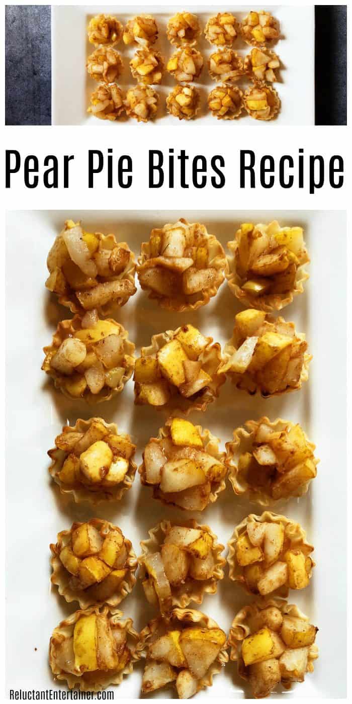 Easy delicious Pear Pie Bites Recipe