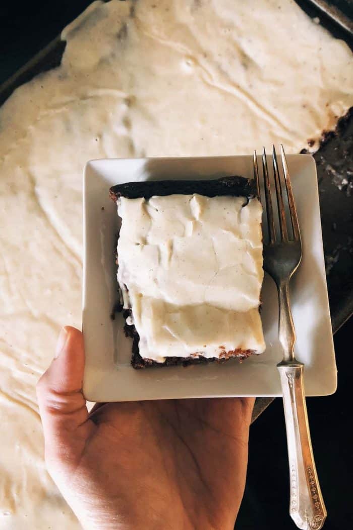Last-Minute 4 Thanksgiving Desserts - PUMPKIN CHOCOLATE TEXAS SHEET CAKE