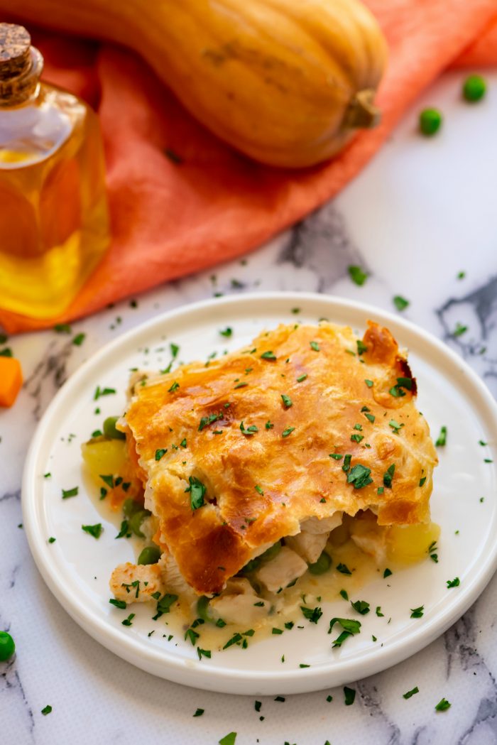 Turkey Potpie with Butternut & Pearl Onions