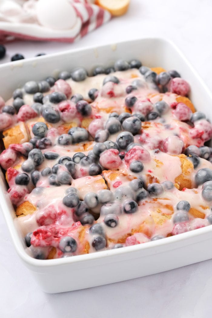 Baked Berry Stuffed French Toast - Reluctant Entertainer