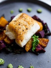 Cashew Pesto Seared Cod Fillets 4