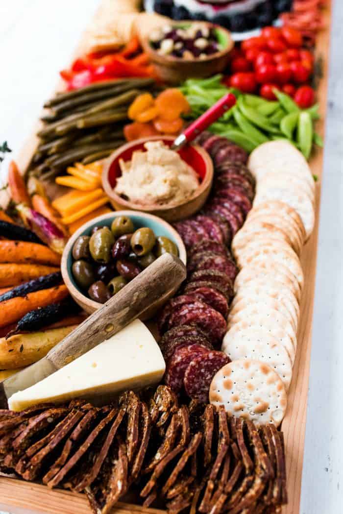 Epic Rectangular Charcuterie Board - olives