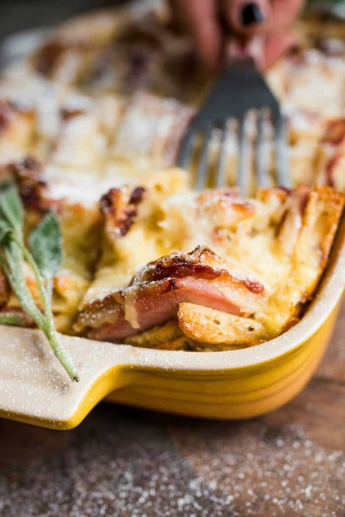 THE BEST Overnight Monte Cristo Breakfast Casserole