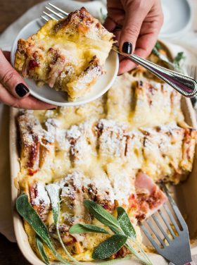 Overnight Monte Cristo Breakfast Casserole