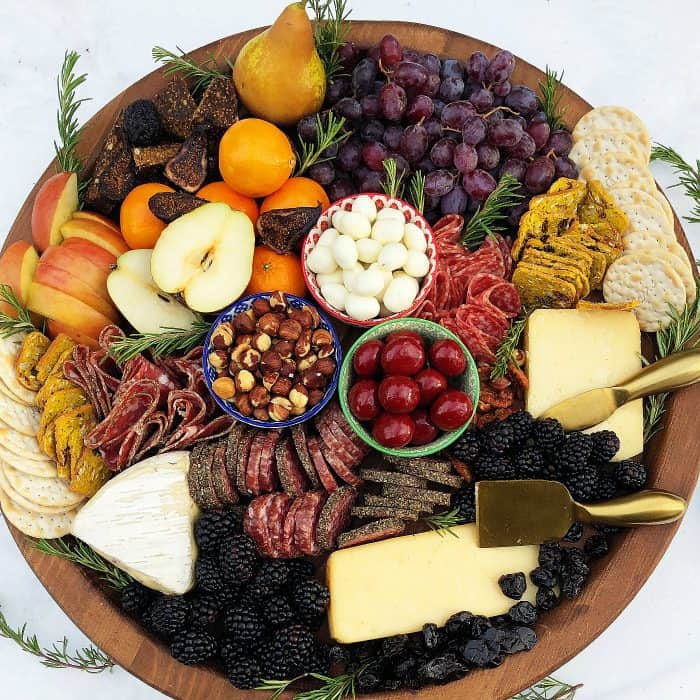 Winter Rustic Charcuterie Board - entertaining