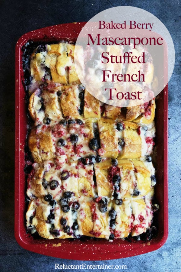 Stuffed French Toast with berries and mascarpone cheese