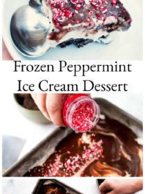 Frozen Peppermint Ice Cream Dessert