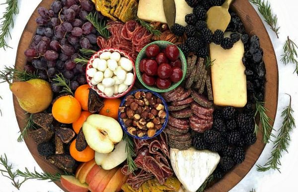 beautiful winter charcuterie board