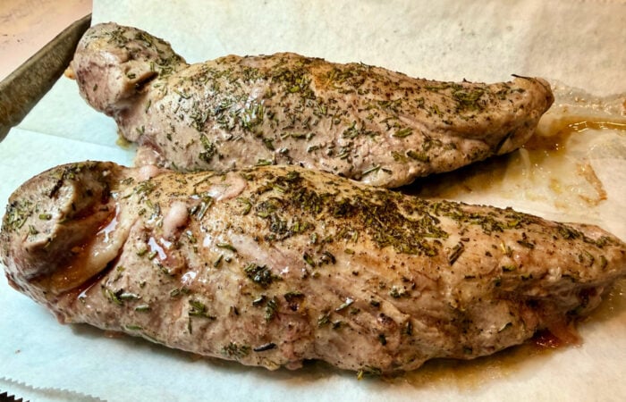 2 baked pork tenderloins