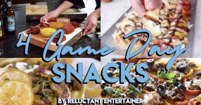 EASY 4 Game Day Snack Recipes