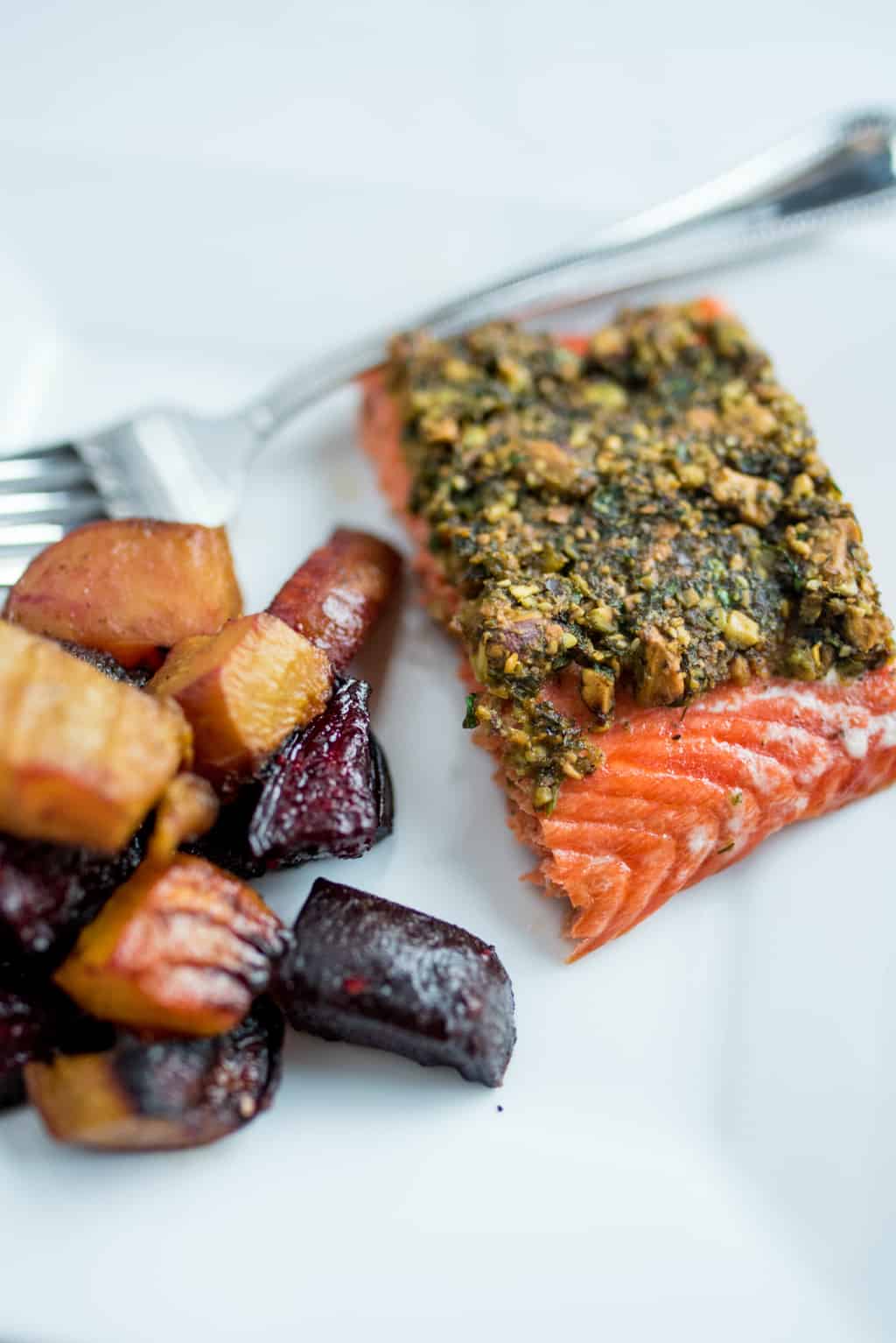 Best Pistachio Lime Baked Salmon Reluctant Entertainer