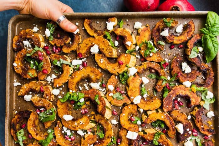 Spicy Delicata Squash Salad with Feta