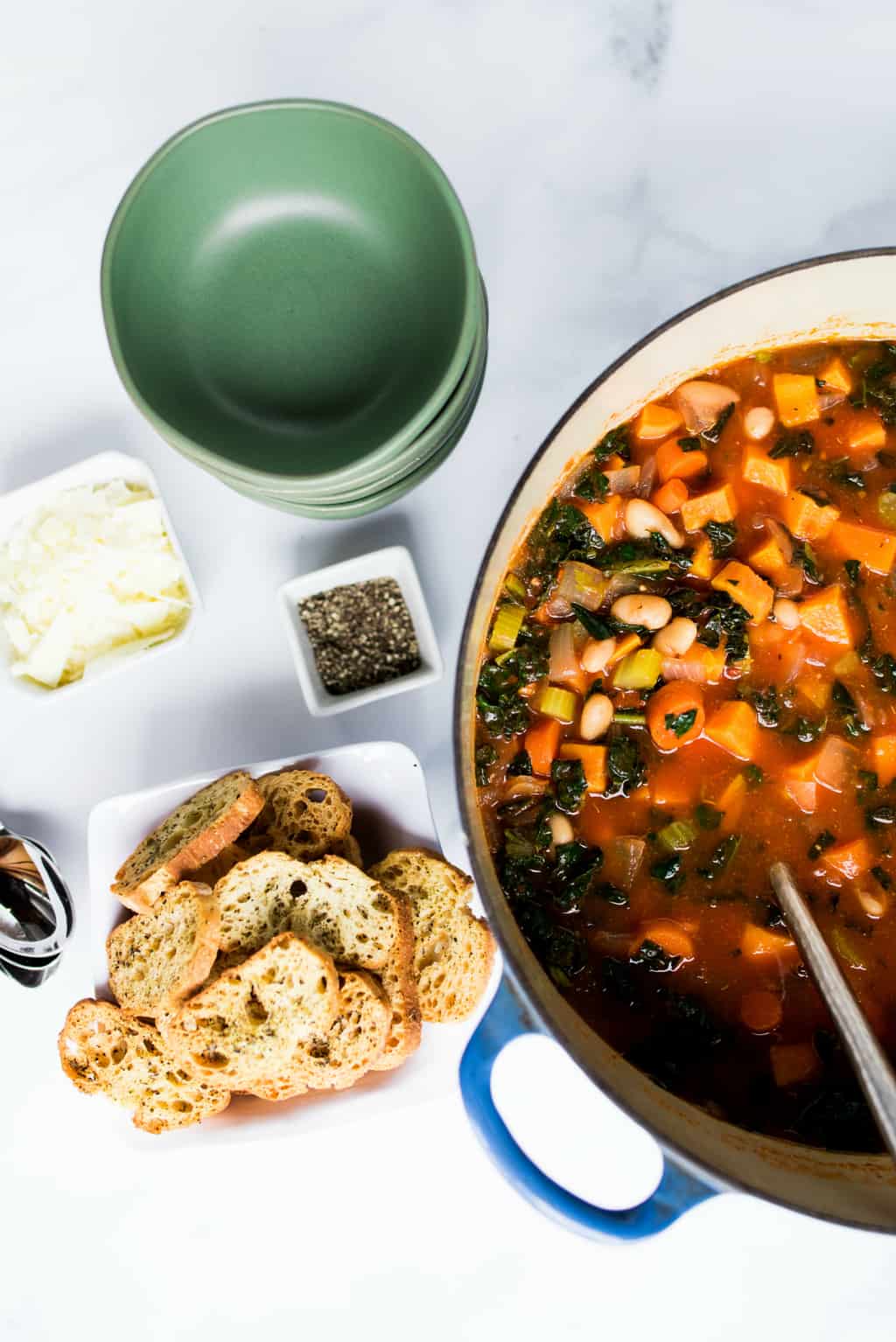 BEST Easy White Bean Soup - Reluctant Entertainer