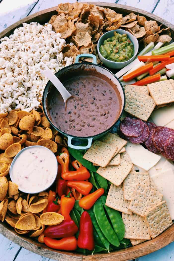 Game Day Charcuterie Board on the big board