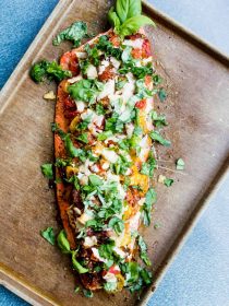 Roasted Garlic Tomato Salmon Filet